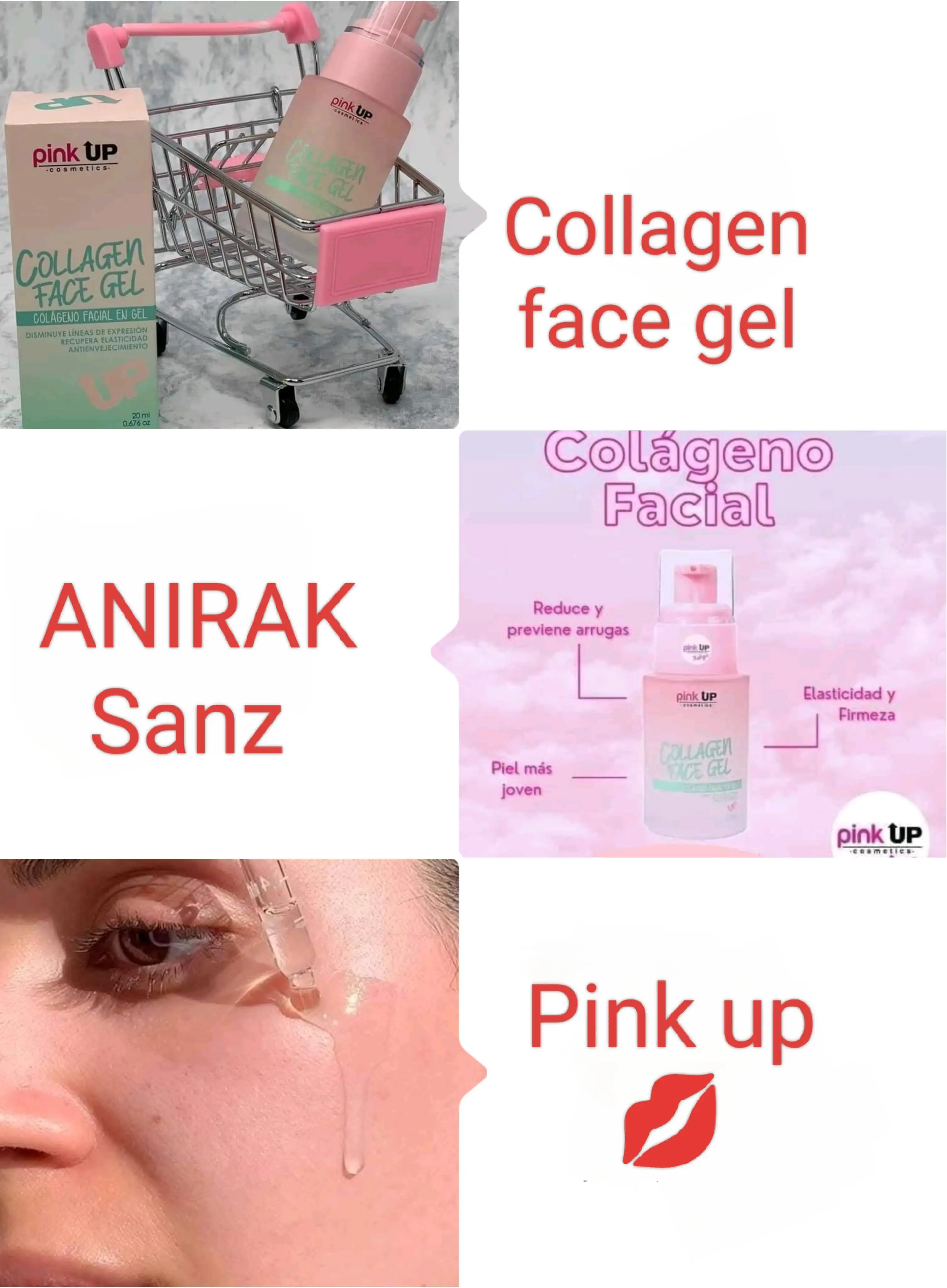 Collagen face gel PU