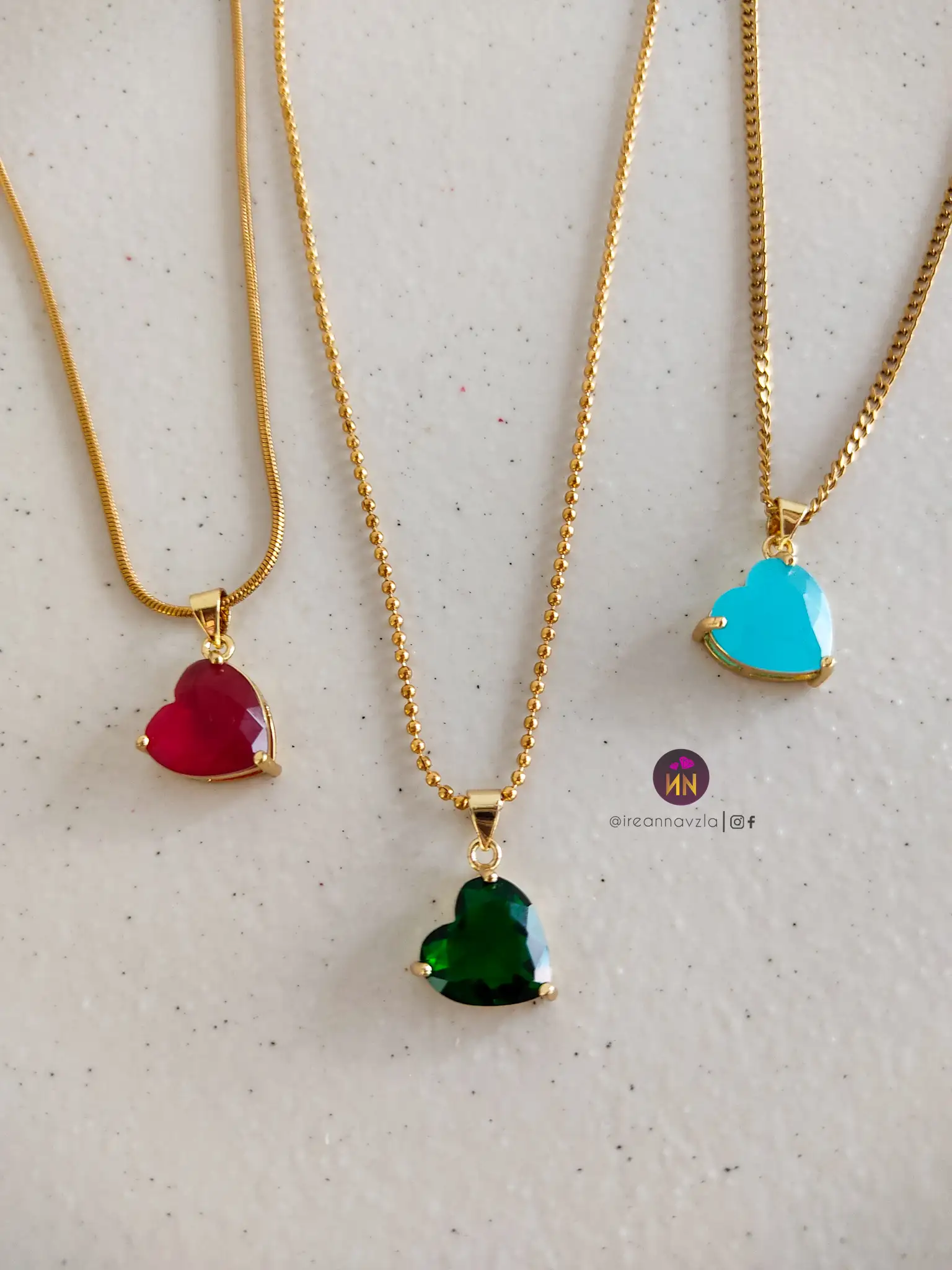 Cadena corazón de cristal 4