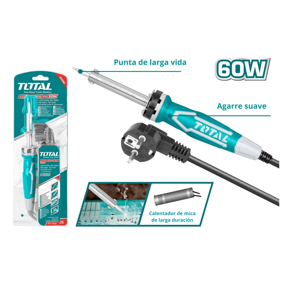 TMT460012-TET1606 Combo multimetro digital + cautin 60w total  3