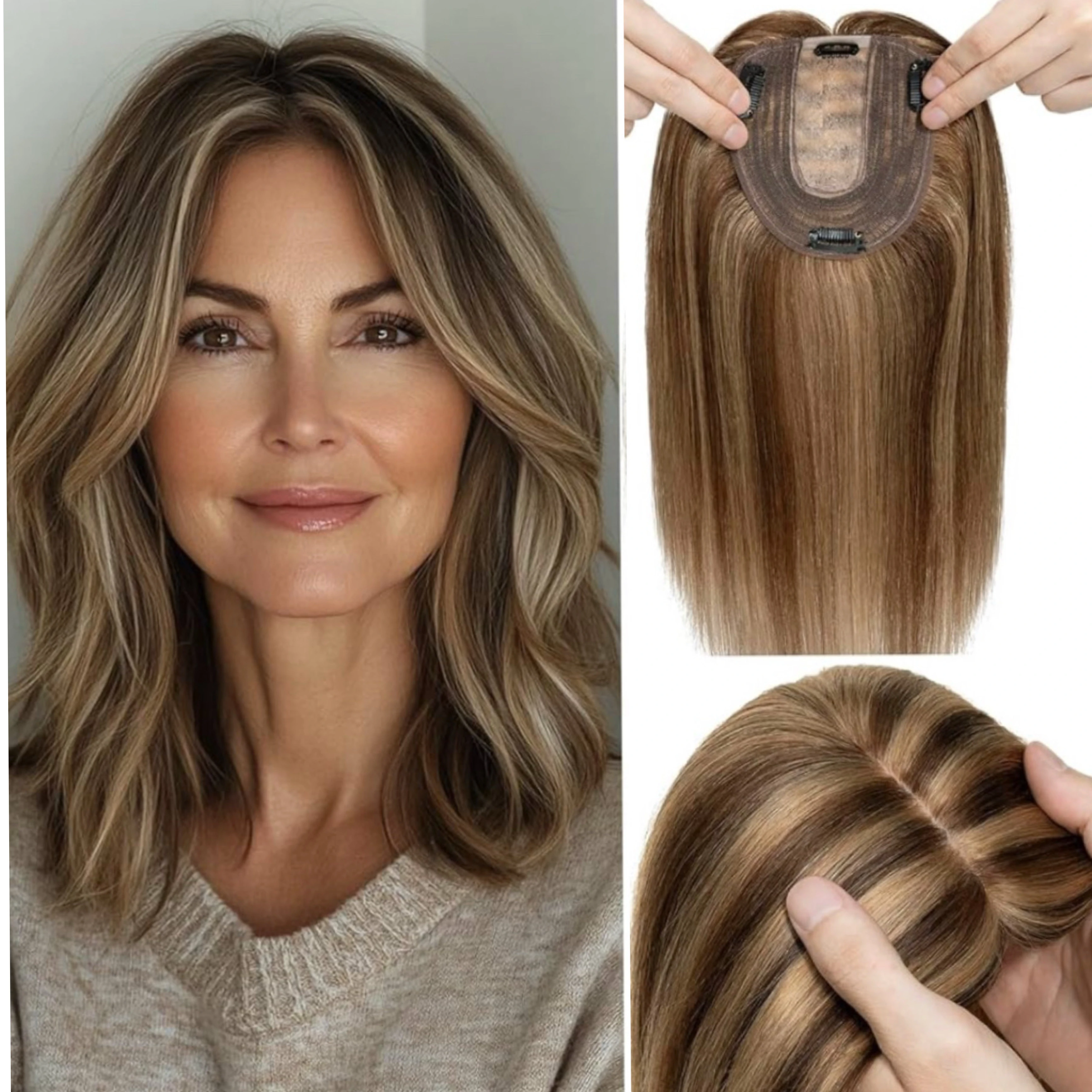 Topper 12” 4p27 cabello humano