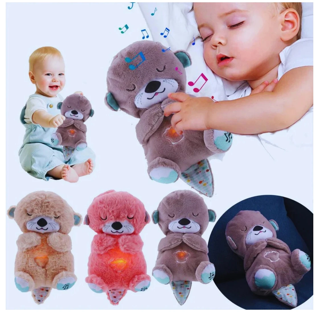 Peluche Nutria que respira con luz y sonido