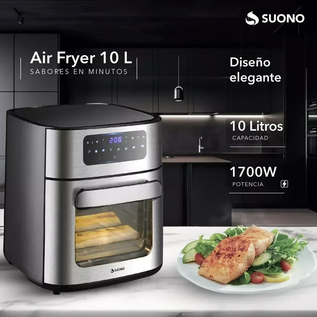FREIDORA DE AIRE SUONO 10LTS 