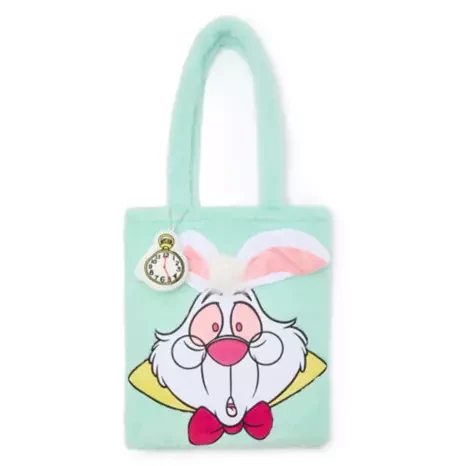 BOLSO DE PELUCHE DE CONEJO BLANCO – ALICIA EN EL PAÍS DE LAS MARAVILLAS