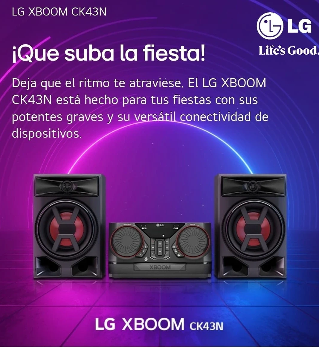 MINICOMPONENTE LG XBOOM CK43N
