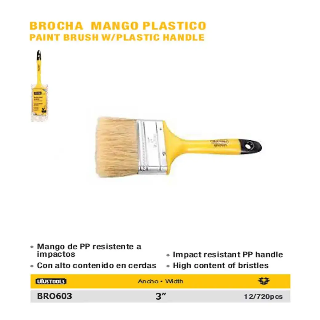 BROCHA MANGO PLASTICO UYUST 3"