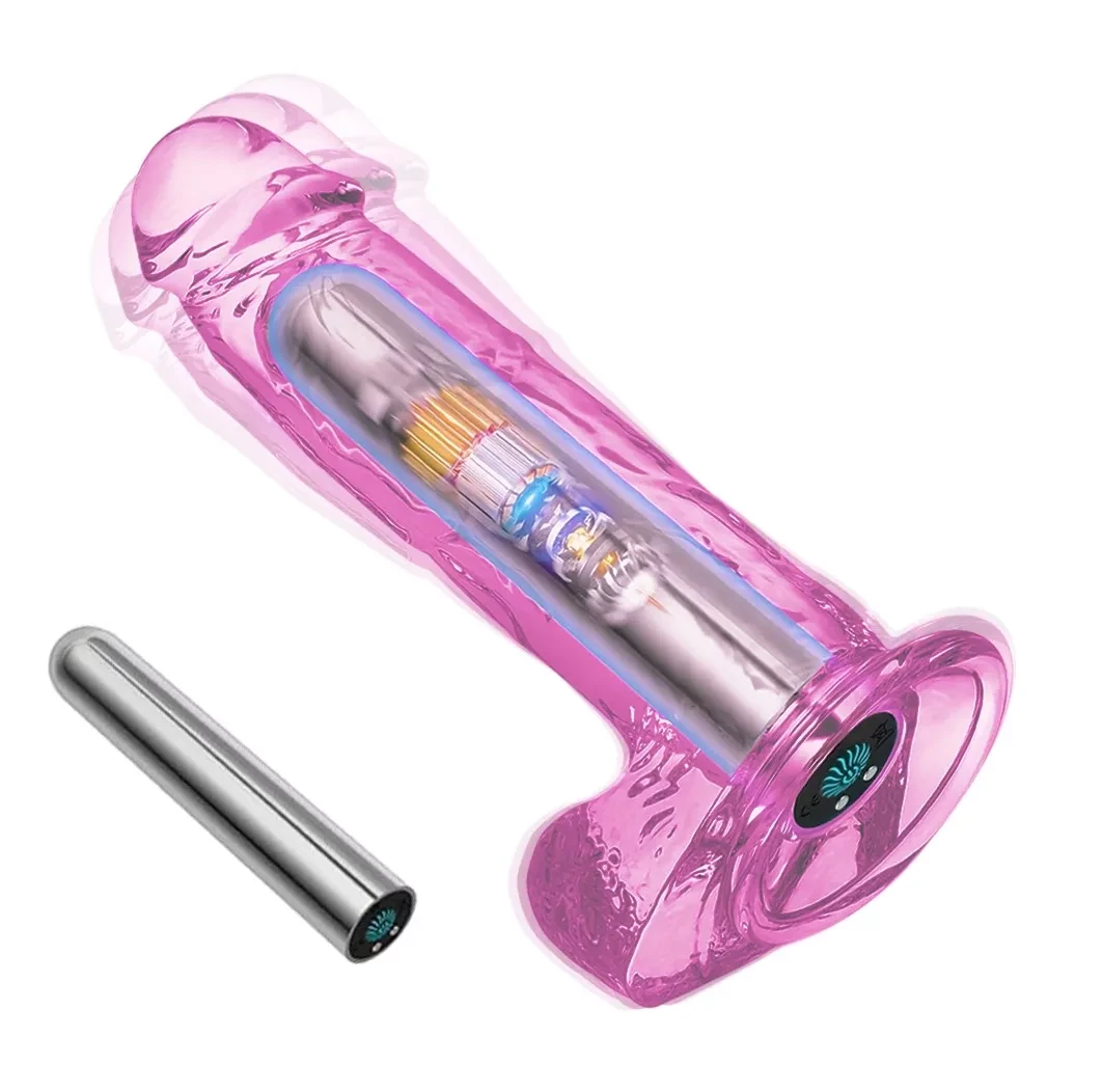 Consolador Vibrador Clítoris Estimulador Dildo Con Ventosa