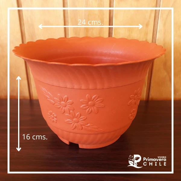 Maceta Diseño Flores N° 24