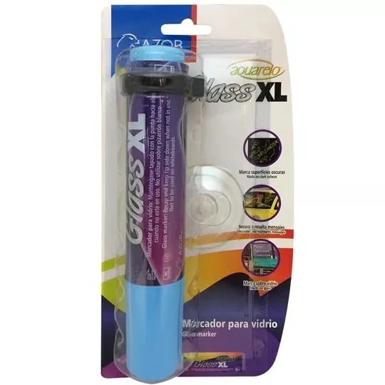 marcador azul para vidrio xl azor