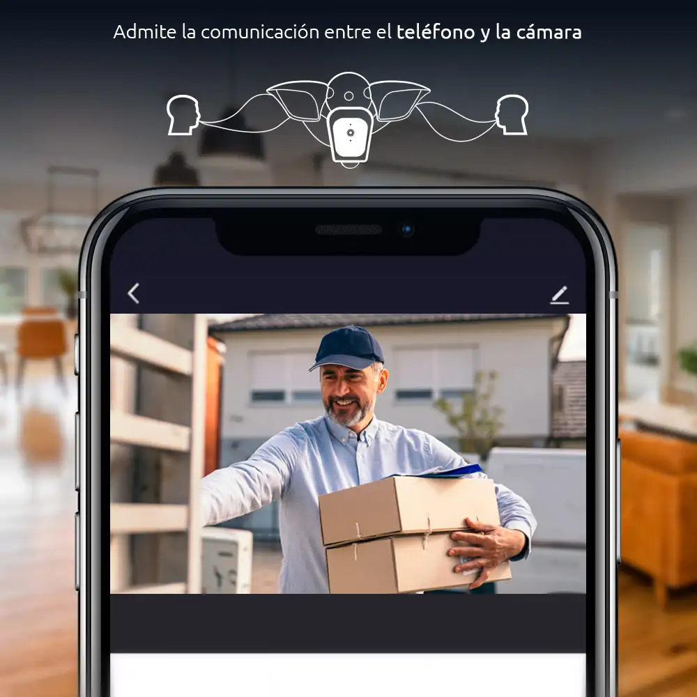 Cámara exterior 2K WiFi con lámparas  4