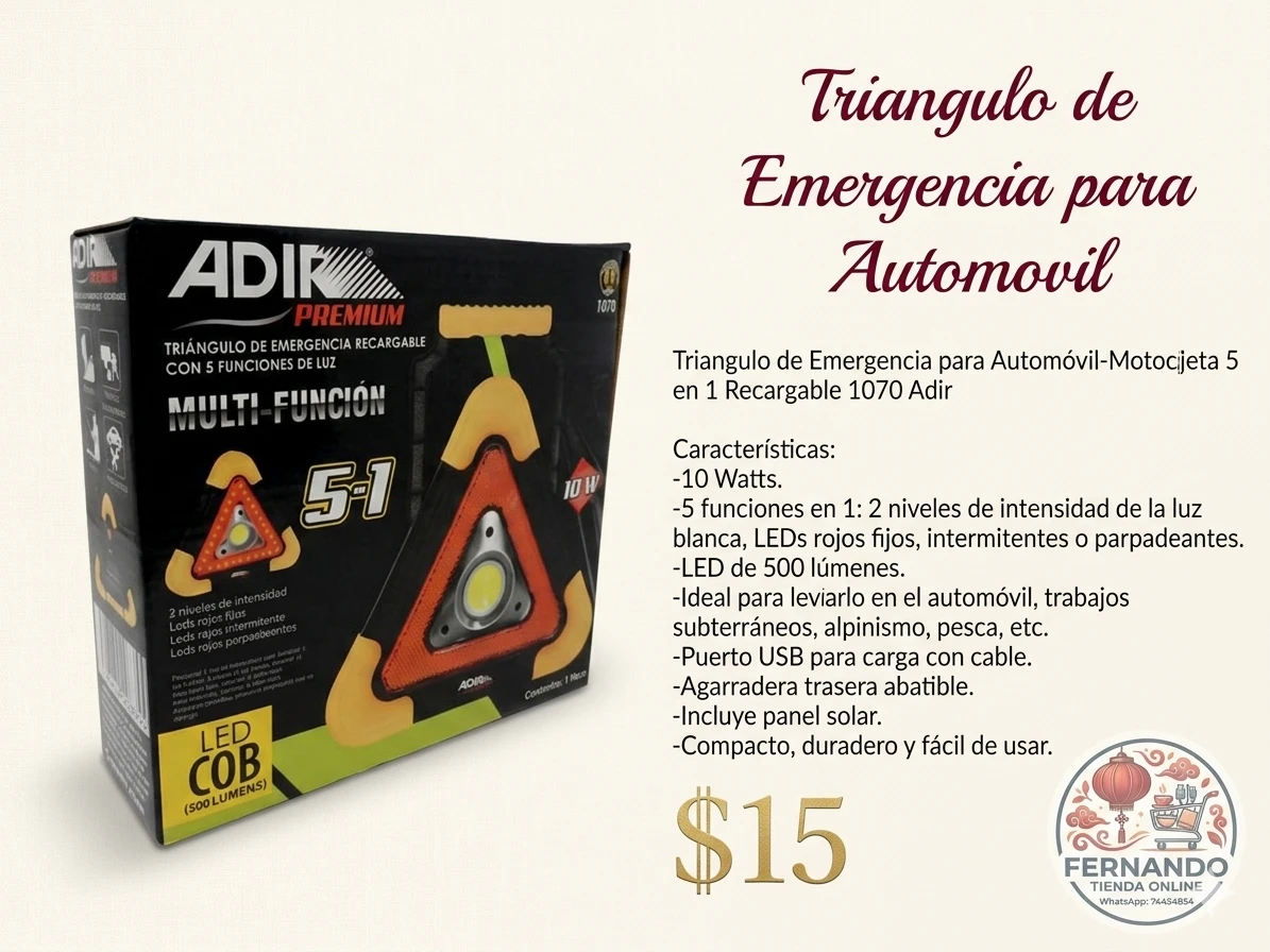 Triángulos señalizador para automóvil  2