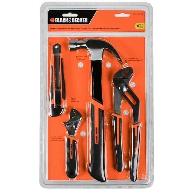SET HERRAMIENTAS BLACK & DECKER  4 PIEZAS