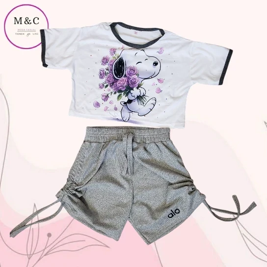 Conjunto short juvenil