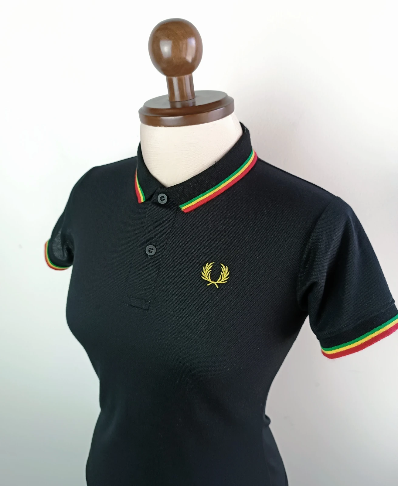 Camisa Polo negra reggae 2