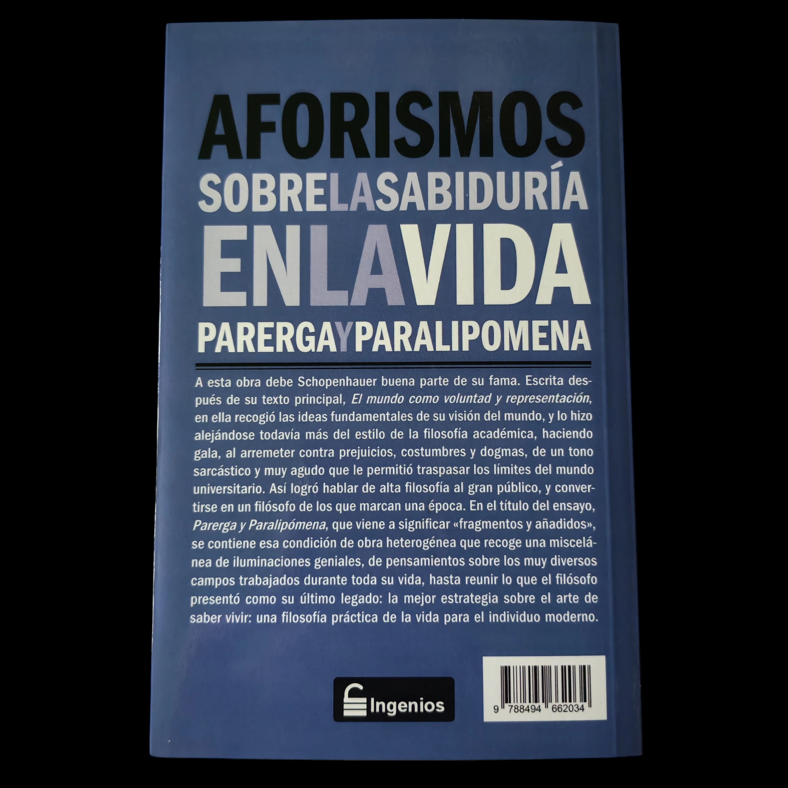 Aforismos sobre la sabiduría en la vida, Arthur Schopenhauer Nuevo  2