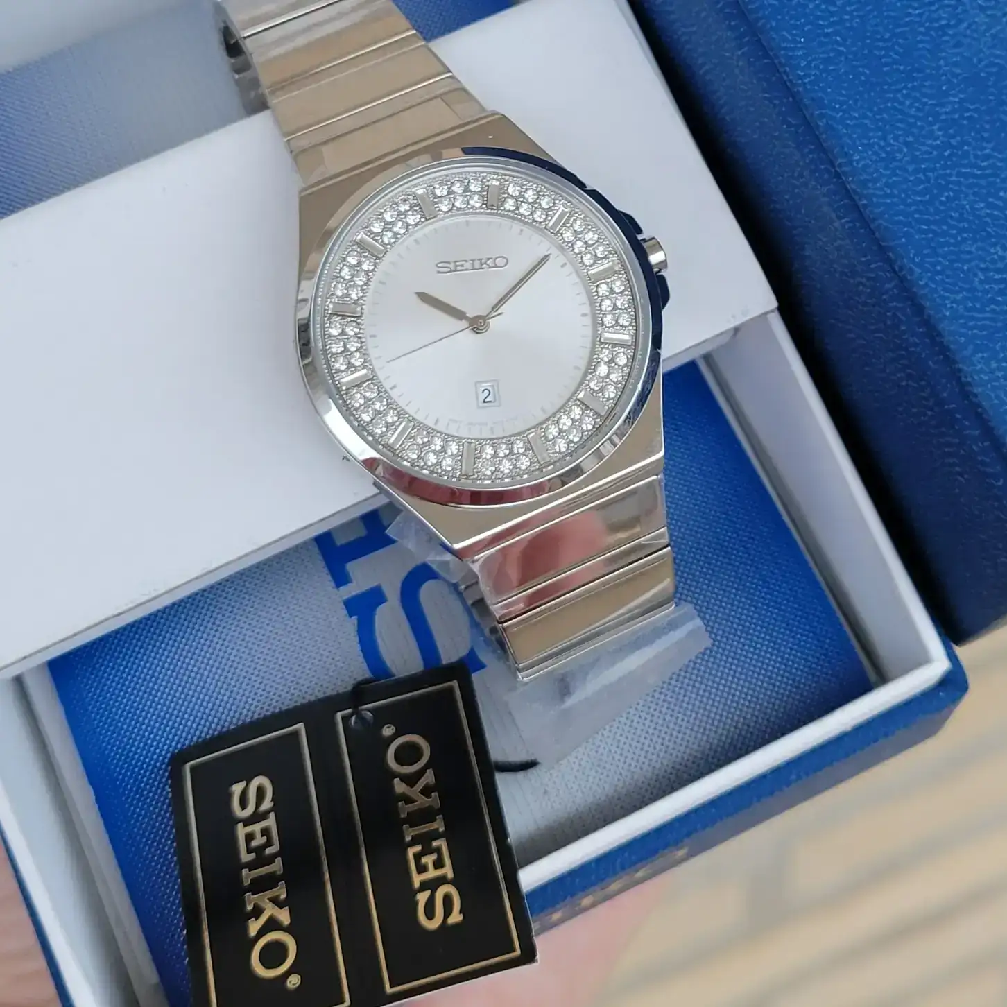 Seiko Sample Watch swarovski crystals