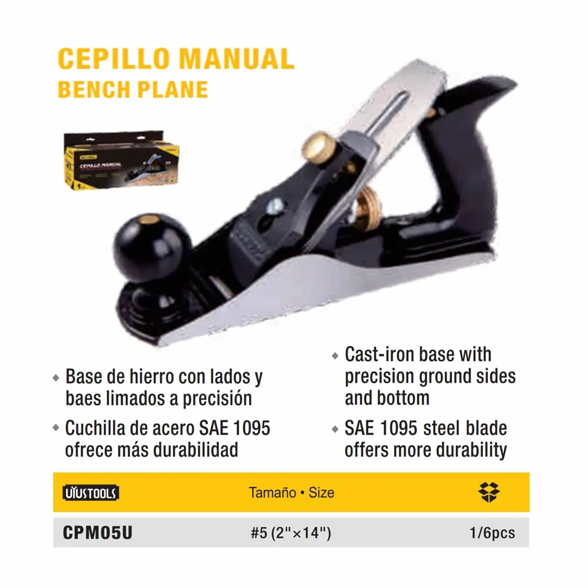 CEPILLO MANUAL UYUST # 5