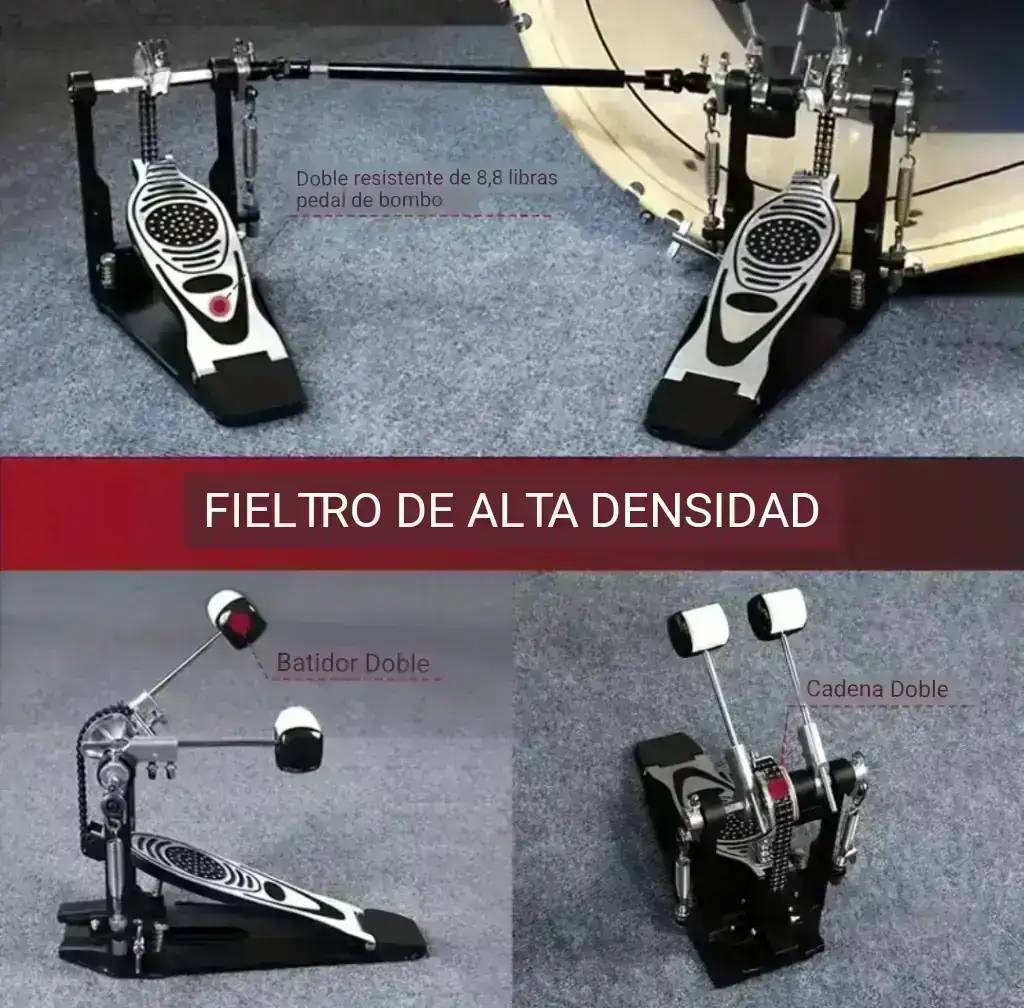 Doble Pedal Bateria Nuosheng 