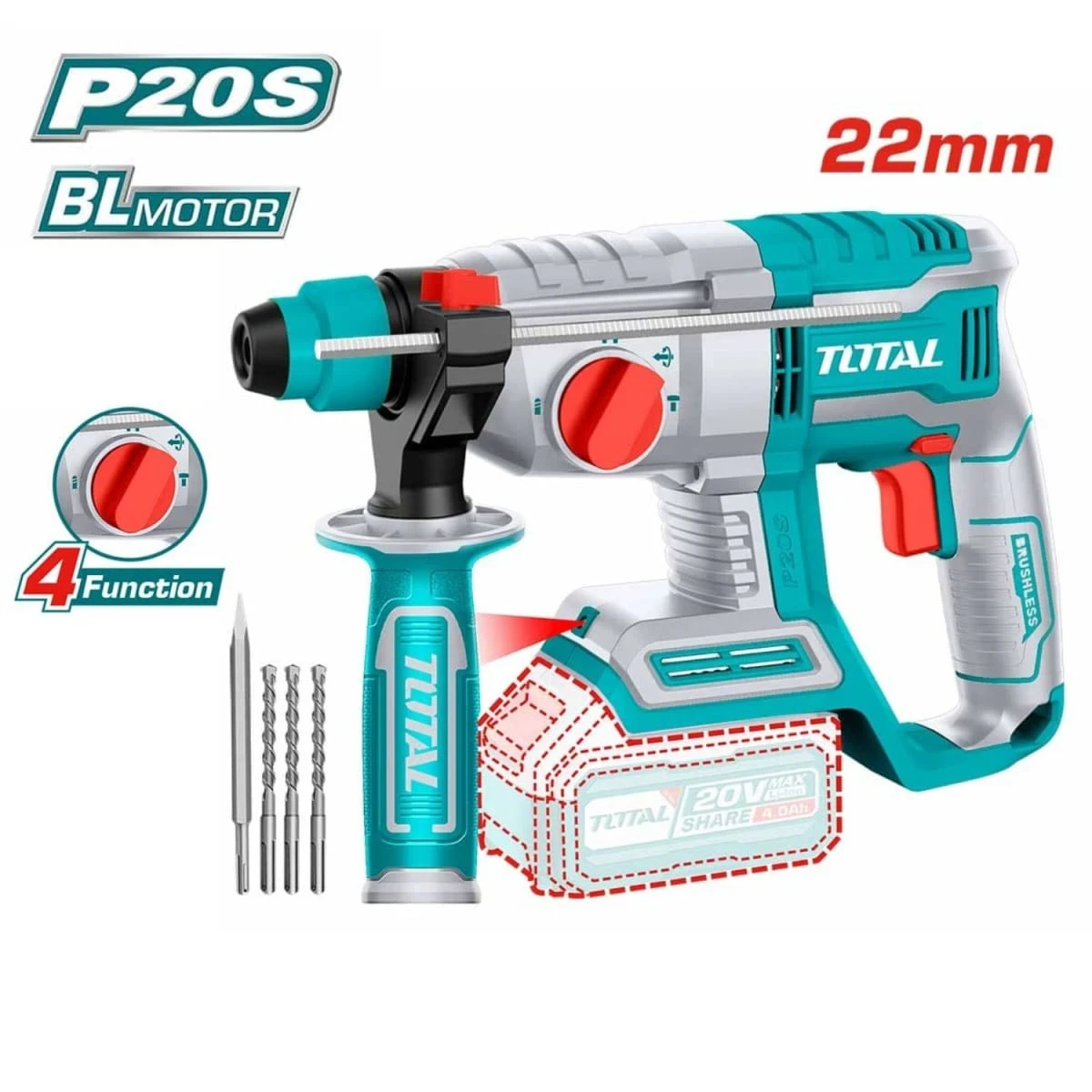 TCKLI2098 Combo industrial 9 piezas + maletín total 3