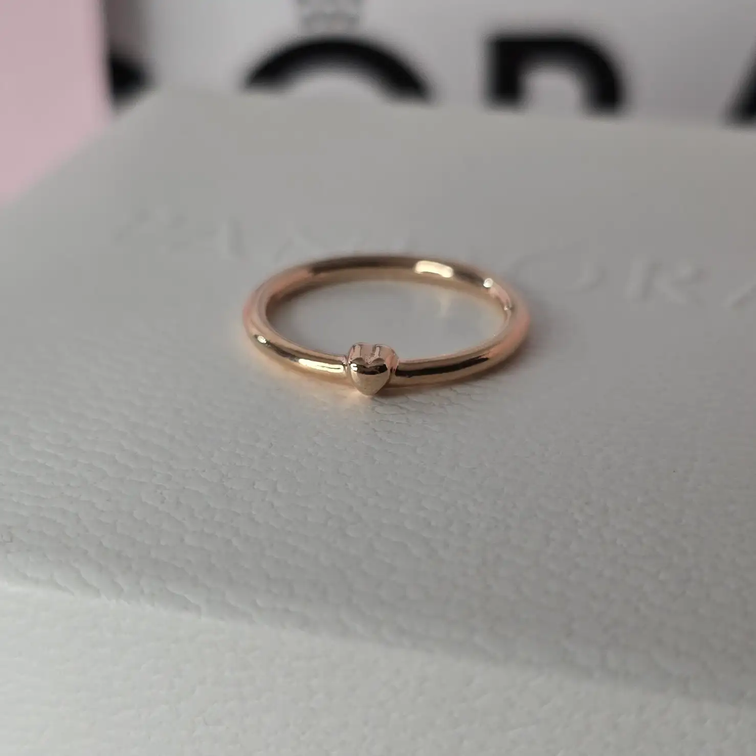 Pandora Rose Gold puzzle heart Rose gold ring 3
