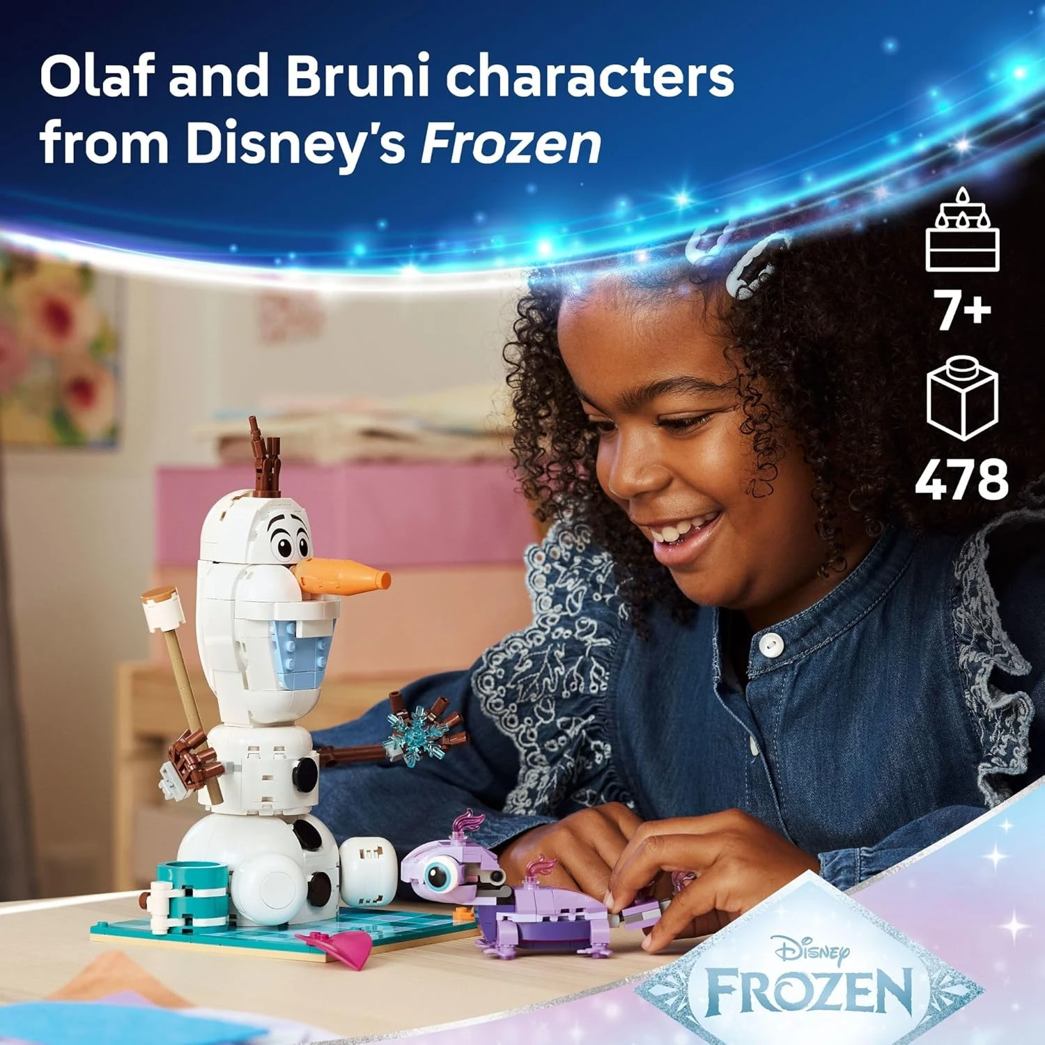 Juguete de construcción LEGO Disney Frozen: Olaf y Bruni 2