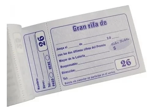 TALONARIO RIFA 