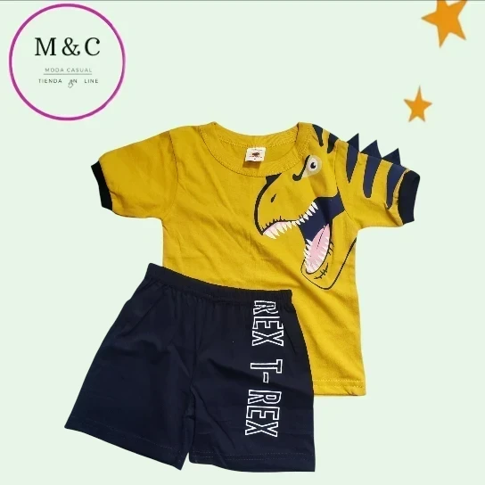 conjunto dino T-2 para bebé  8