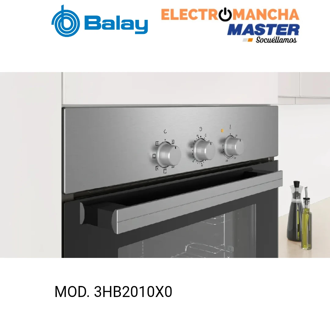 HORNO BALAY 3HB2010X0 MULTIFUNCION INOX. CLASE A 2