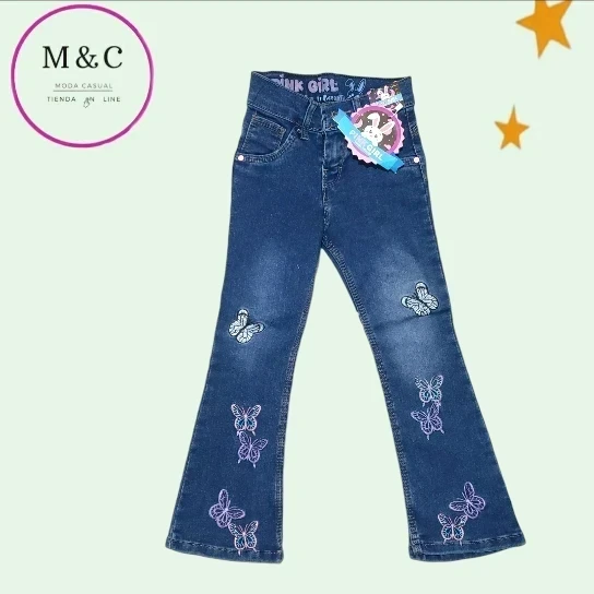 Pantalon T- 2 acampanado bordado
