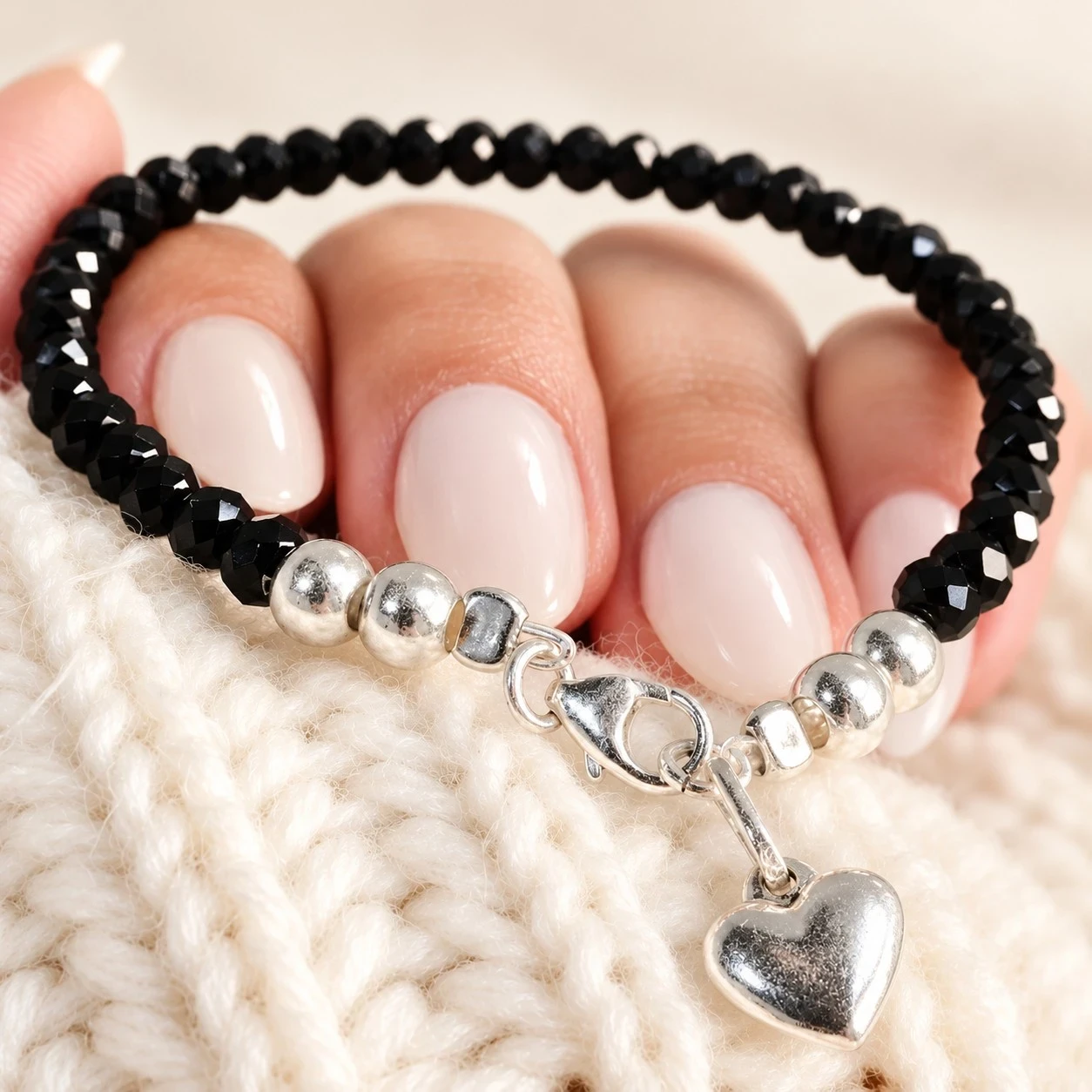 Pulsera cristal corazón 