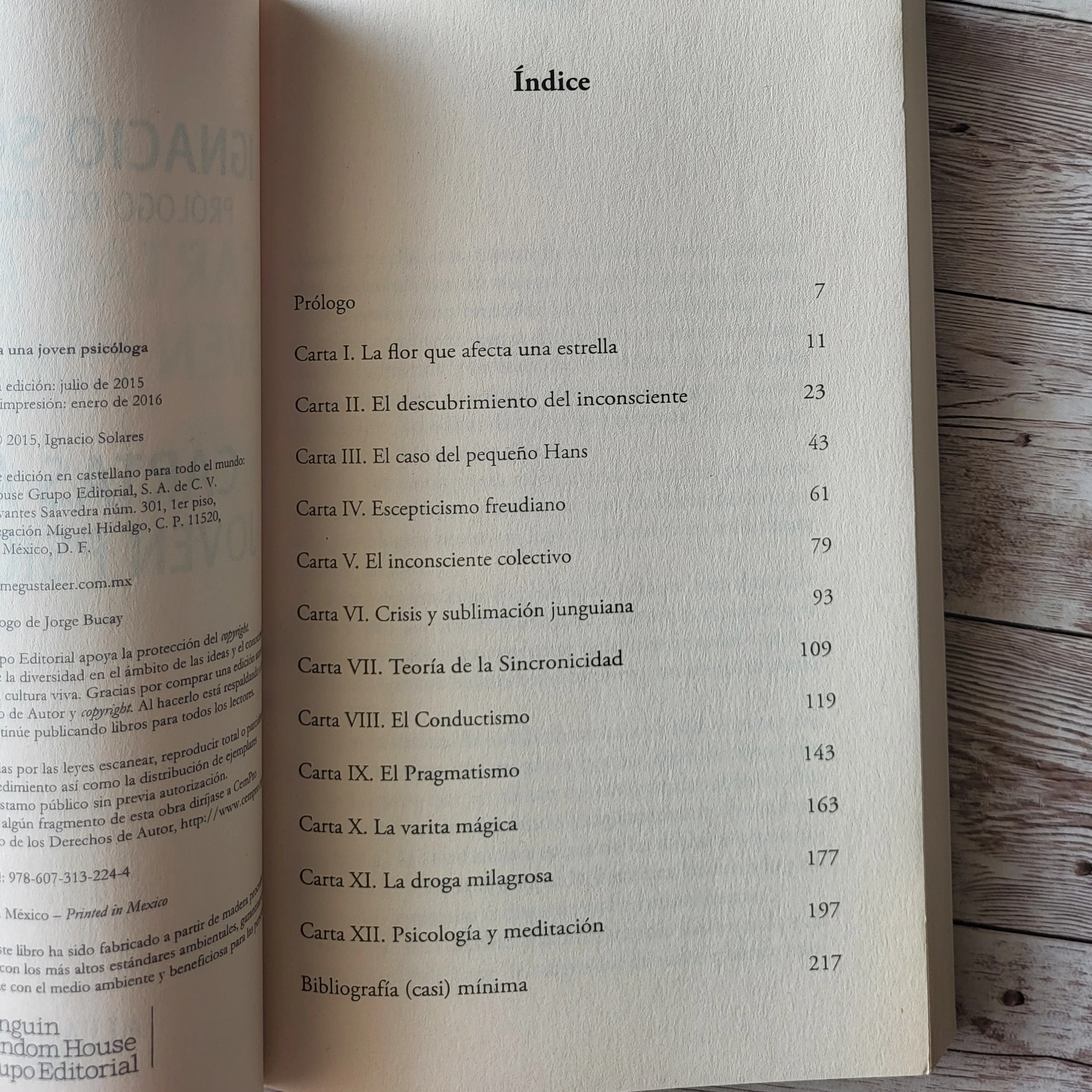 Cartas a una joven psicóloga / Ignacio Solares / Psicologia 4