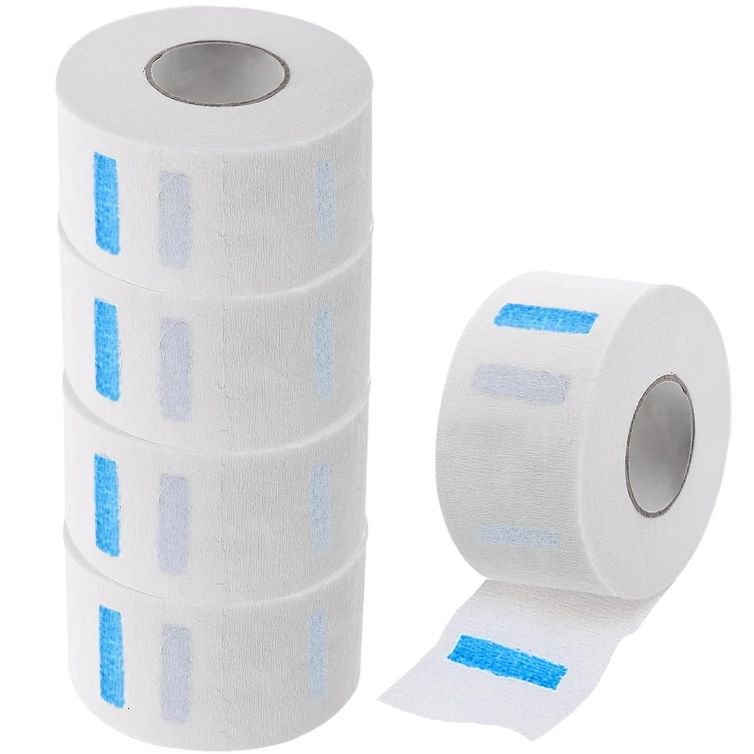 Paquete 5 Rollos Papel Cuellero para Barbería Blancos 2
