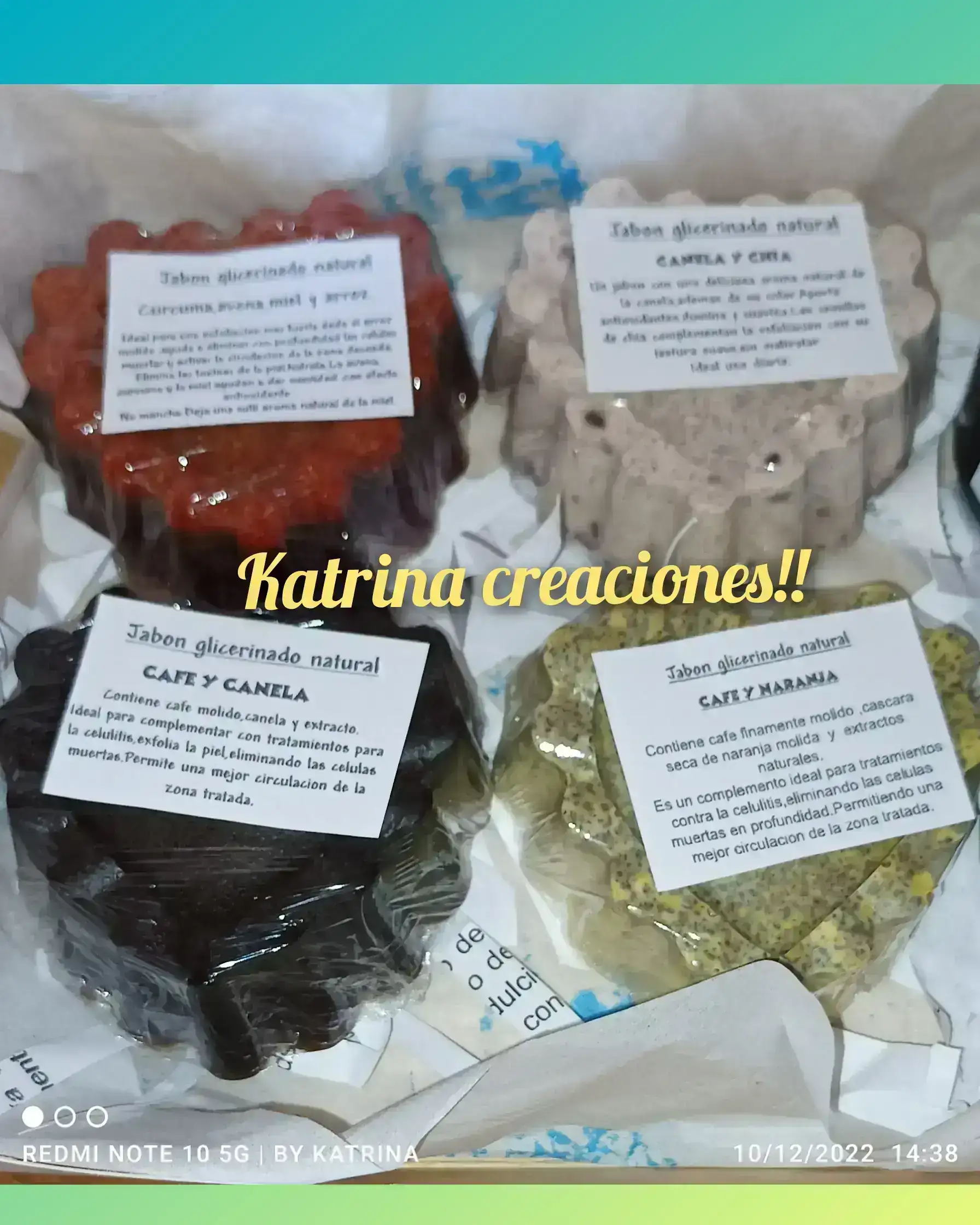 Kits 4 jabones exfoliantes naturales. 3