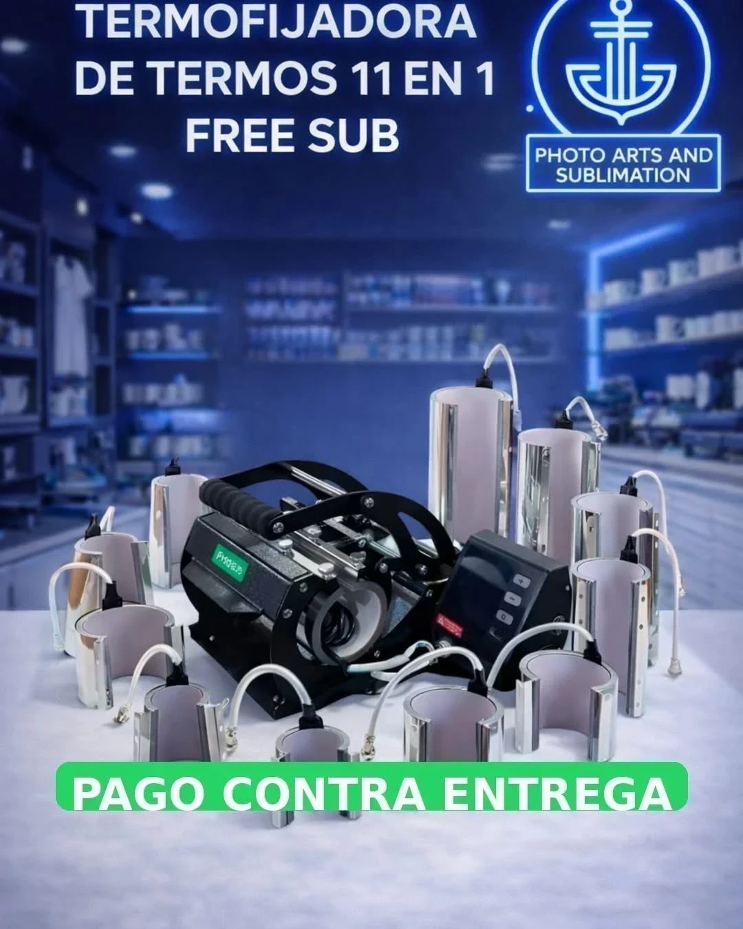 Termofijadora de Mugs 11 En 1