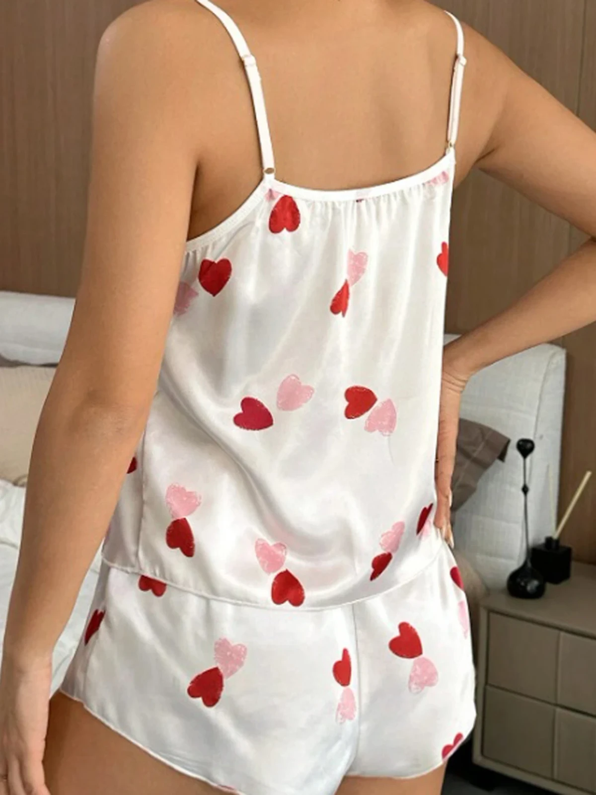 Pijama Blanca corazones (queda S/M) 2