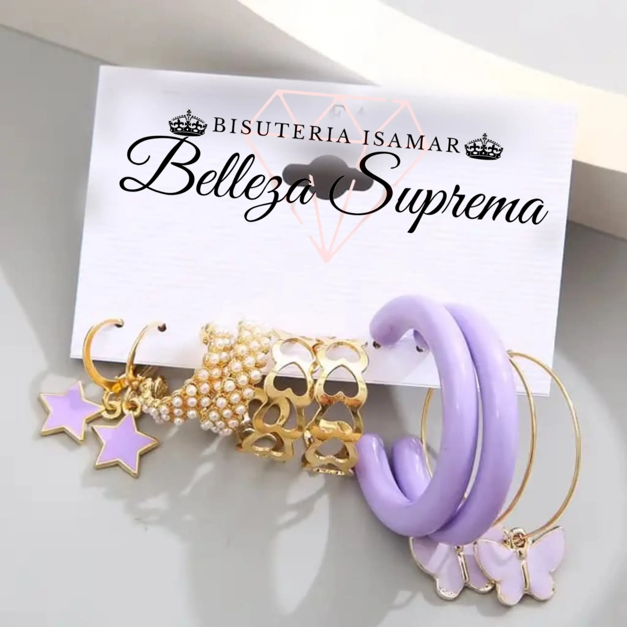 SET DE AROS COMBINACIÓN LILA 3
