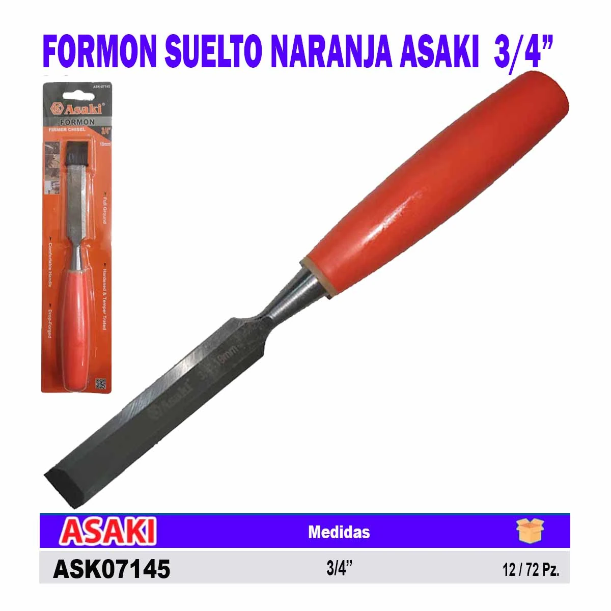 FORMON suelto NARANJA ASAKI 3/4"