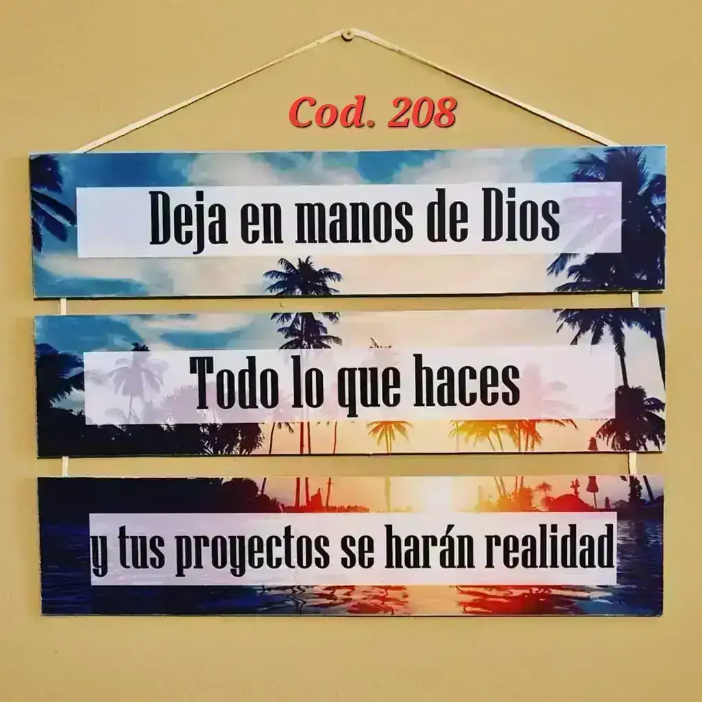 Cuadro chico x 3. Cód. 208
