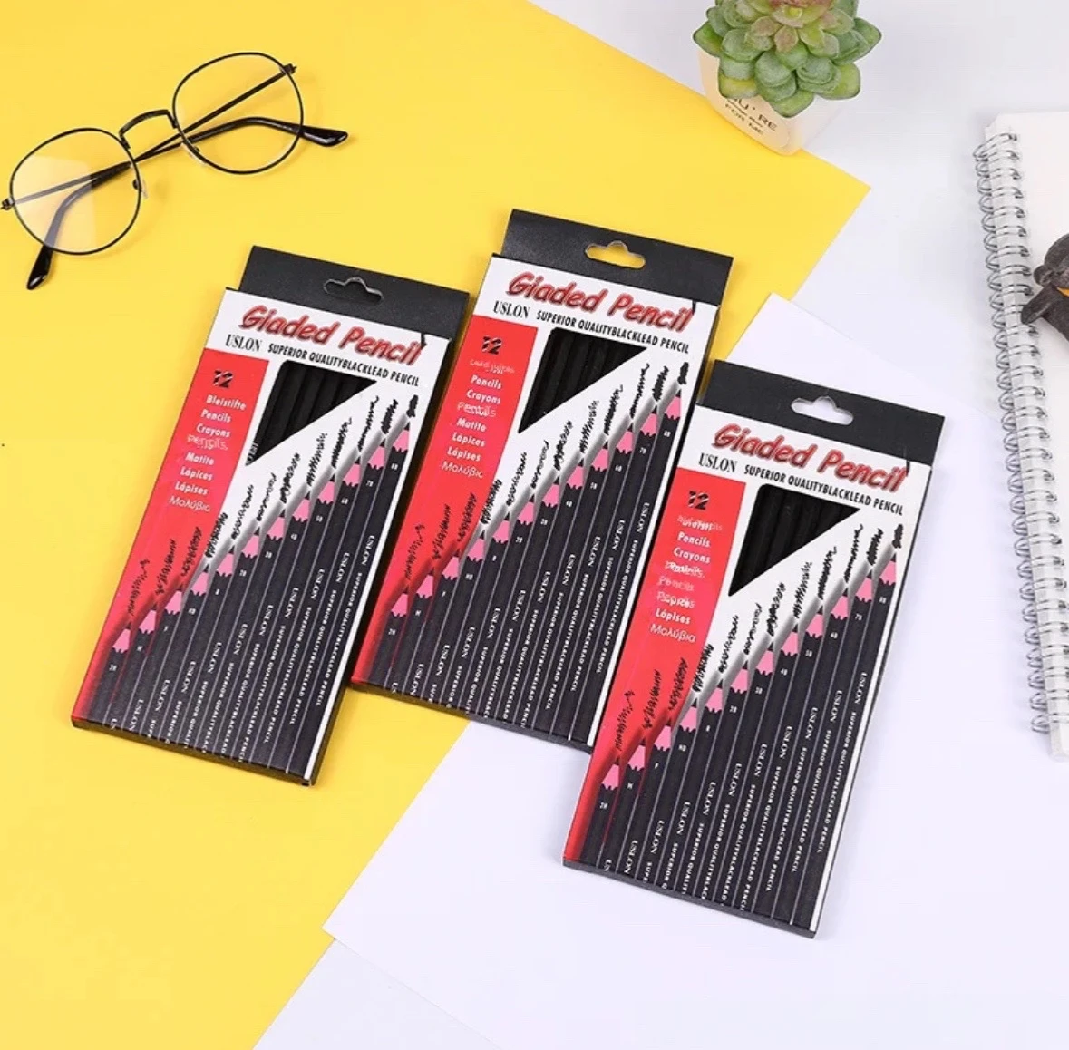 set de 12 lapices de dibujo y sombreado 2