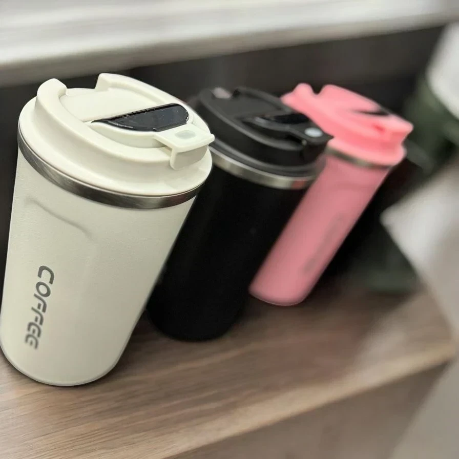 VASO TERMICO ACERO INOX CON VISOR DE TEMPERATURA