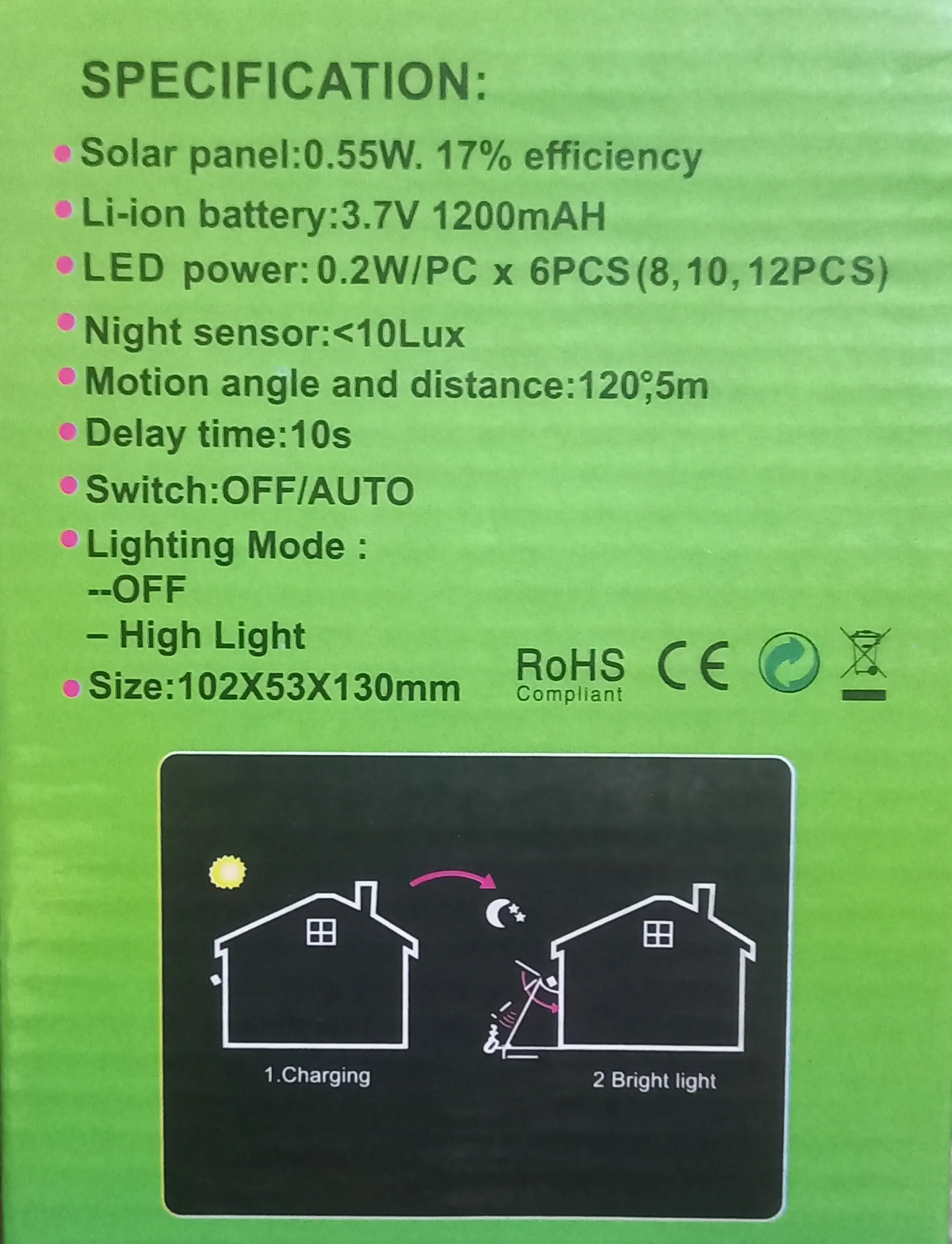 Lampara Led con Sensor de movimiento 2