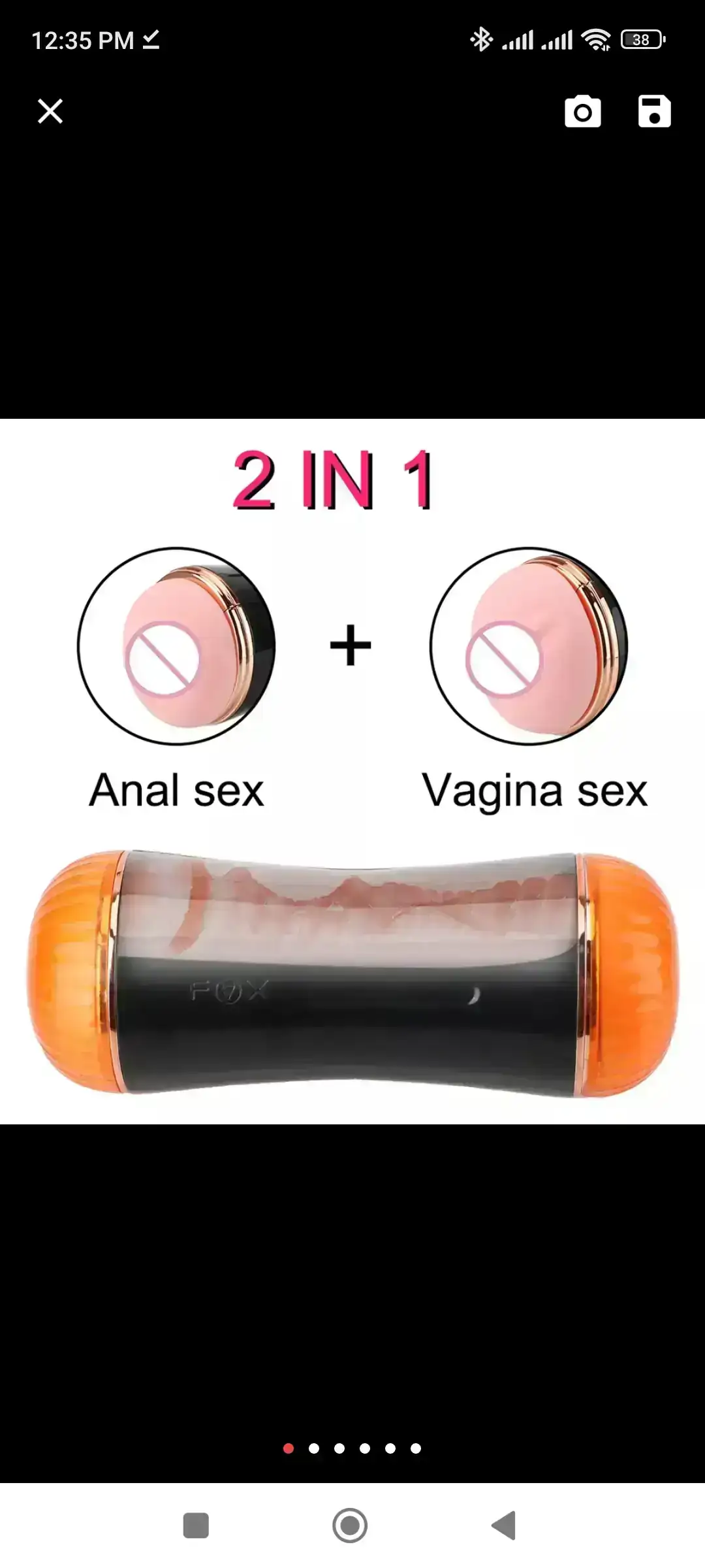 Masturbador vagina y ano  M013 3