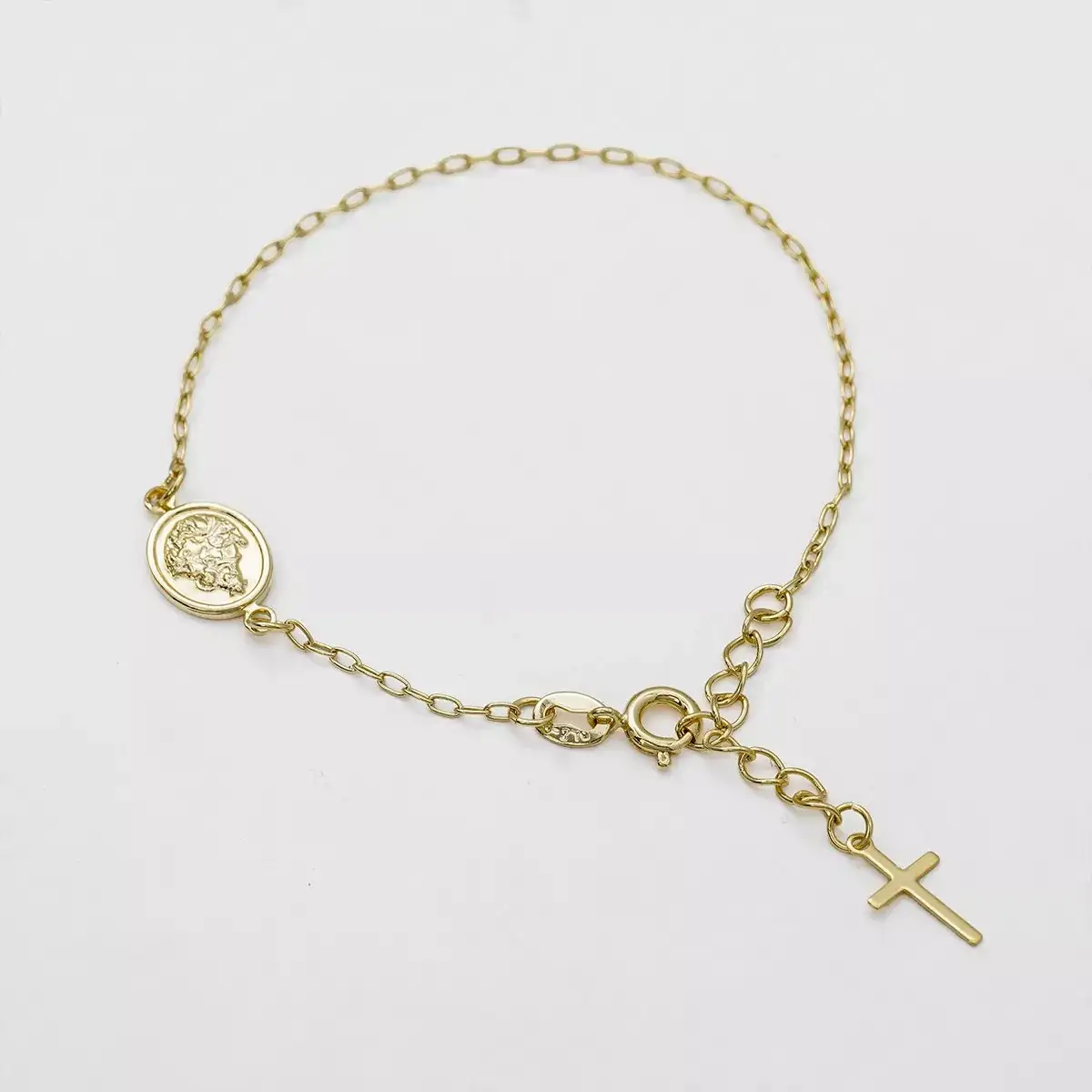 Pulsera Virgen del Carmen 16.5cms Extensor