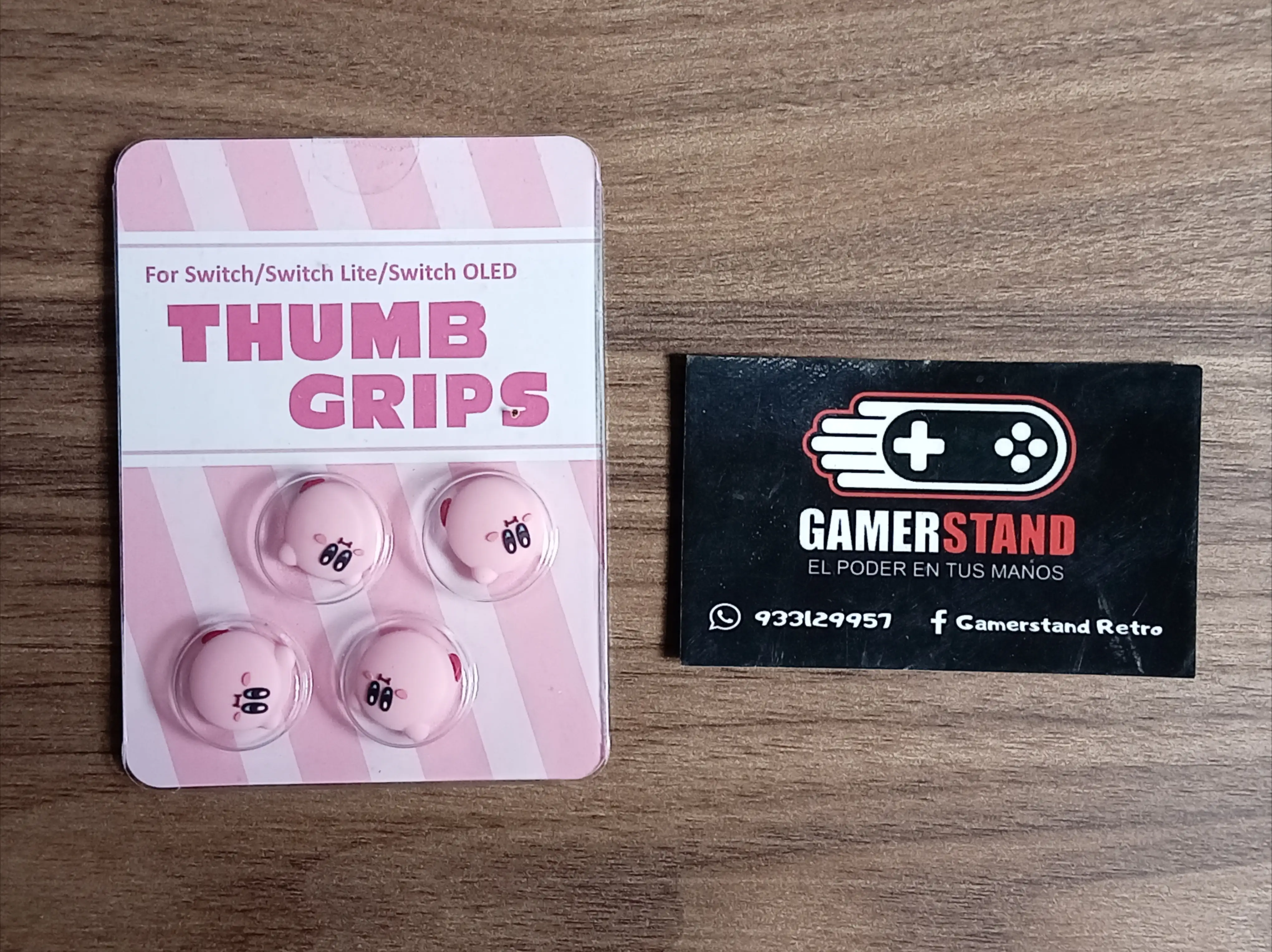 Thumb grips Kirby para Switch