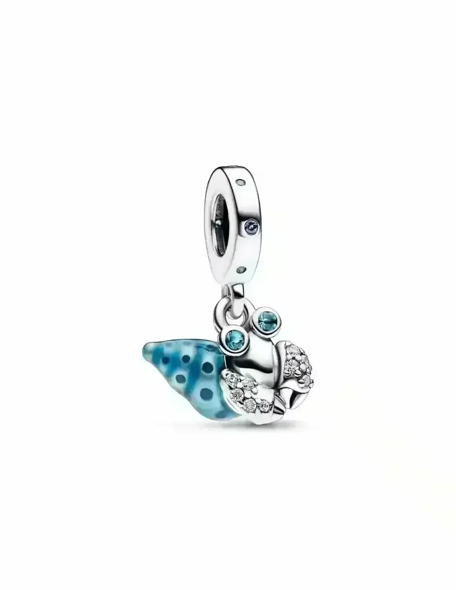 Charm Cangrejo Ermitaño Azul Celeste 