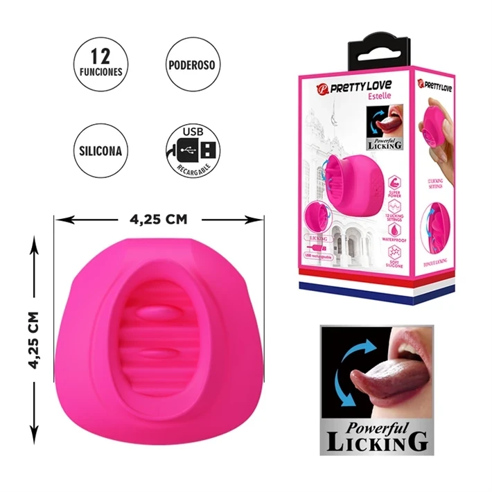 Vibrador estimulador de clitoris con carga USB