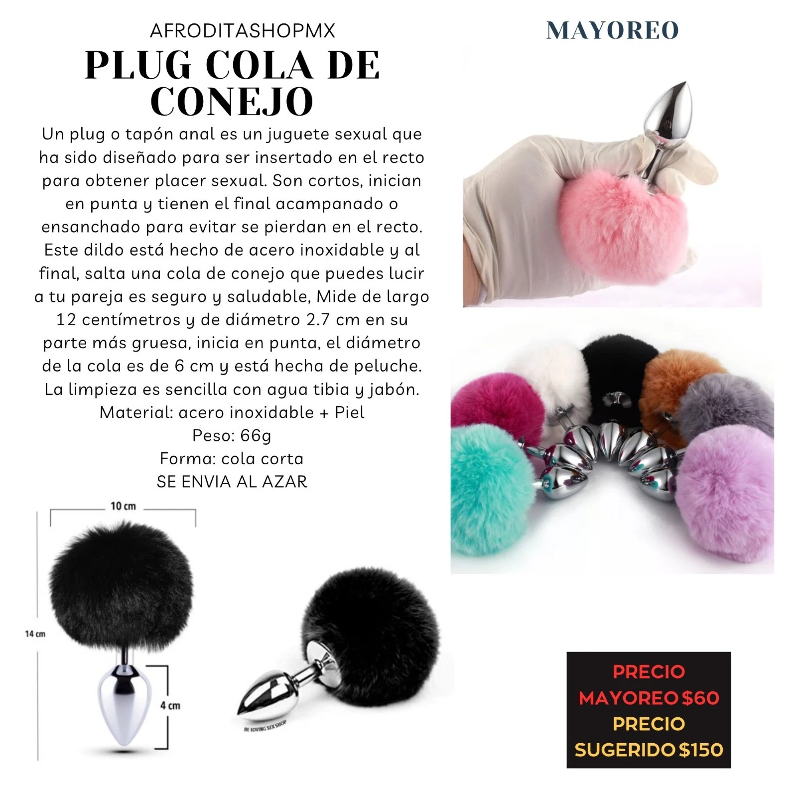 PLUG COLA DE CONEJO