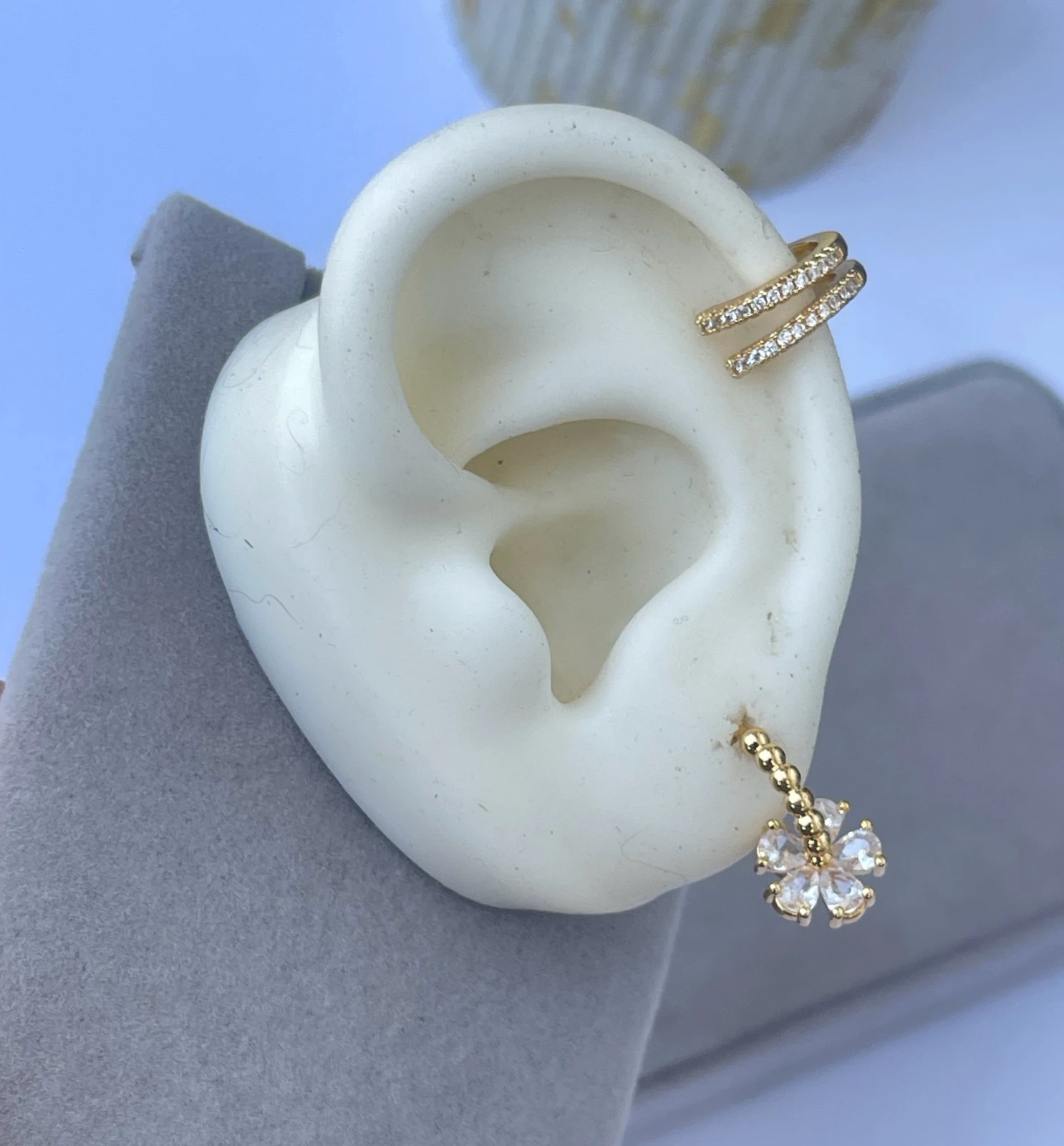 EARCUFF DOBLE CIRCONES