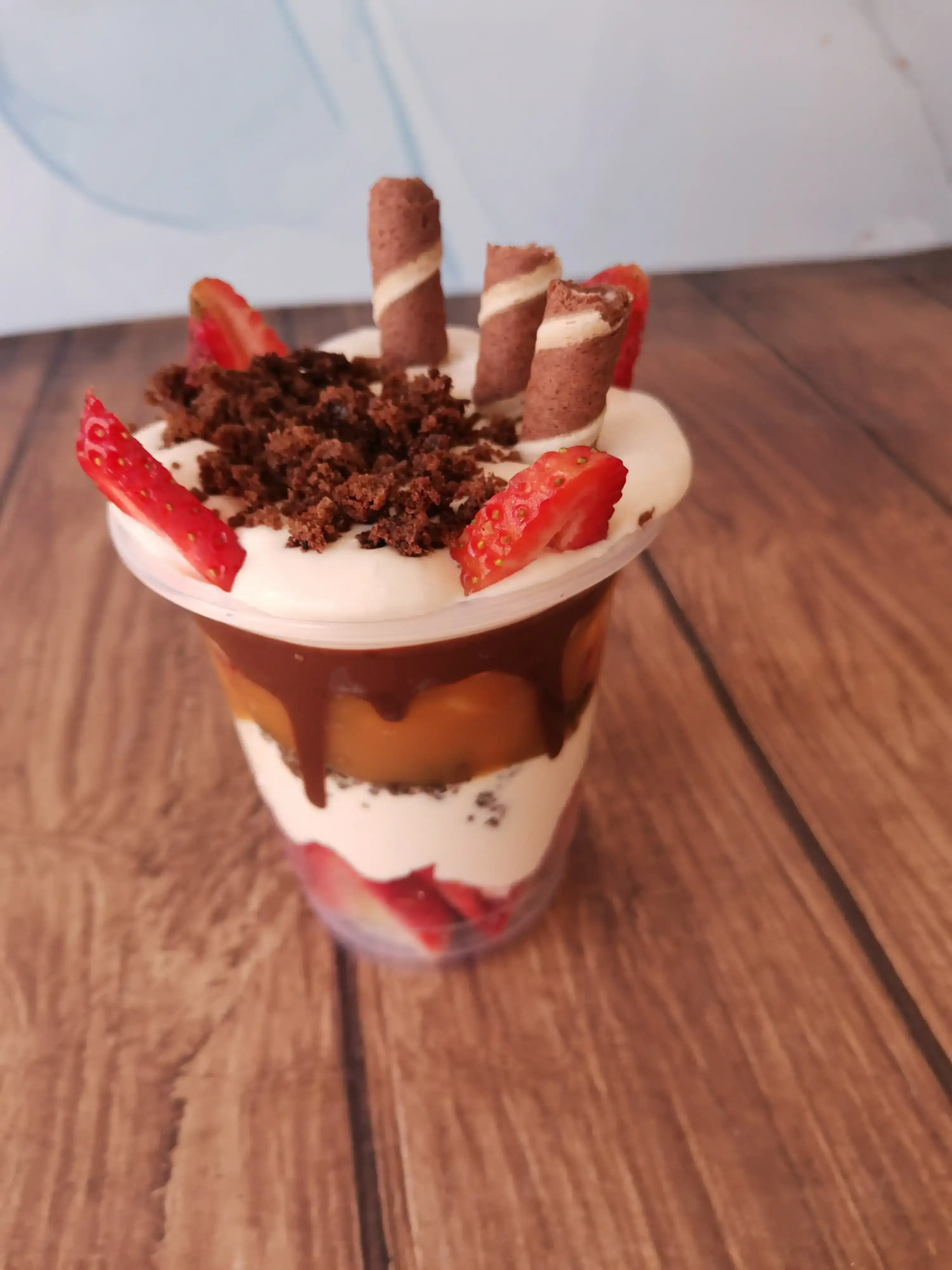 Fresas con crema Baileys 