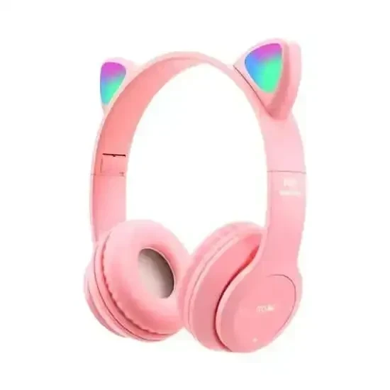 Auriculares inalámbricos RGB Rosado