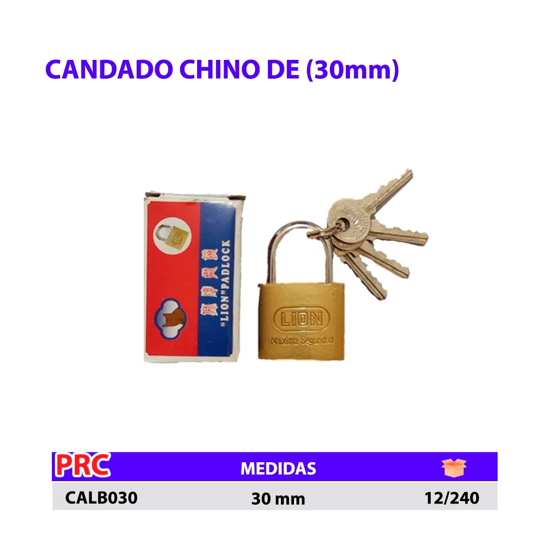 CANDADO chino ECO LL,PLA 30 mm 